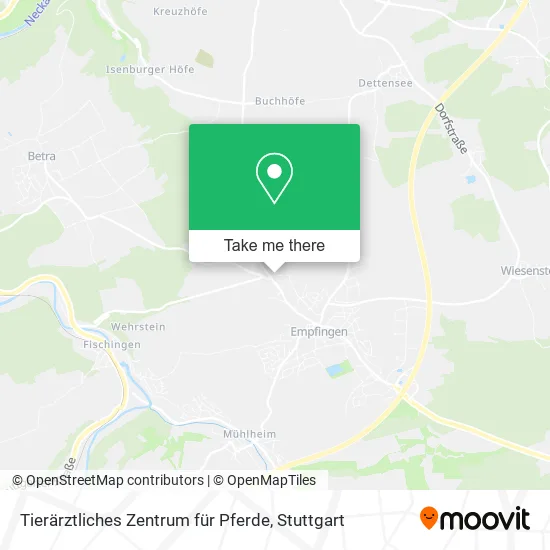 Карта Tierärztliches Zentrum für Pferde