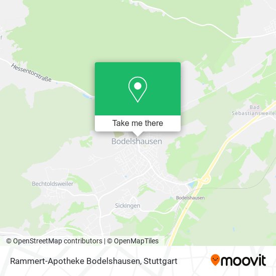 Карта Rammert-Apotheke Bodelshausen