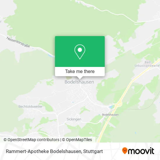 Карта Rammert-Apotheke Bodelshausen