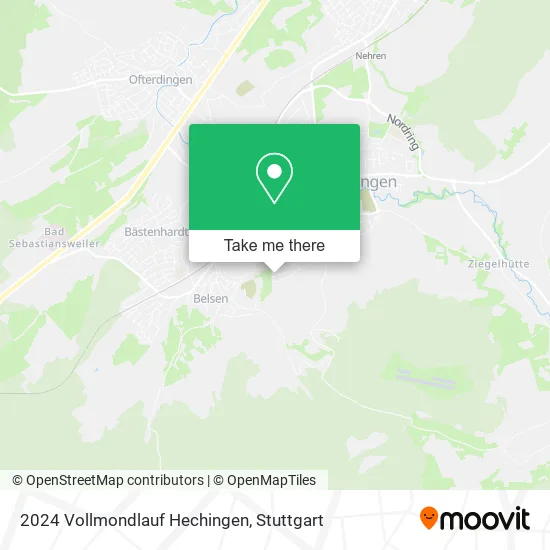 Карта 2024 Vollmondlauf Hechingen