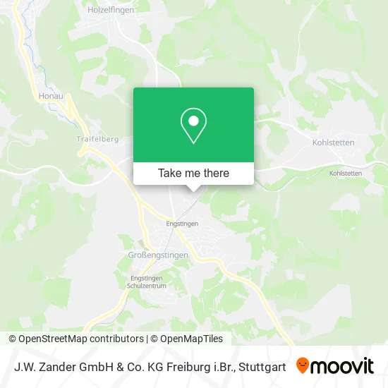 Карта J.W. Zander GmbH & Co. KG Freiburg i.Br.