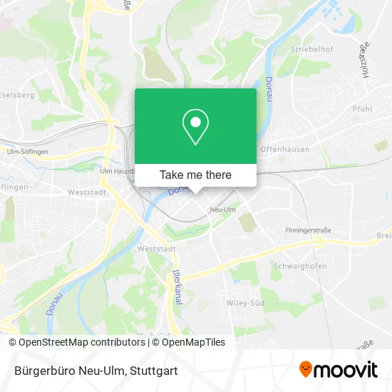 Карта Bürgerbüro Neu-Ulm