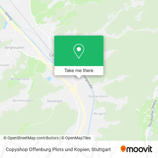 Карта Copyshop Offenburg Plots und Kopien