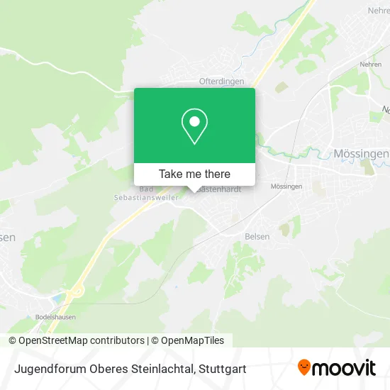 Карта Jugendforum Oberes Steinlachtal