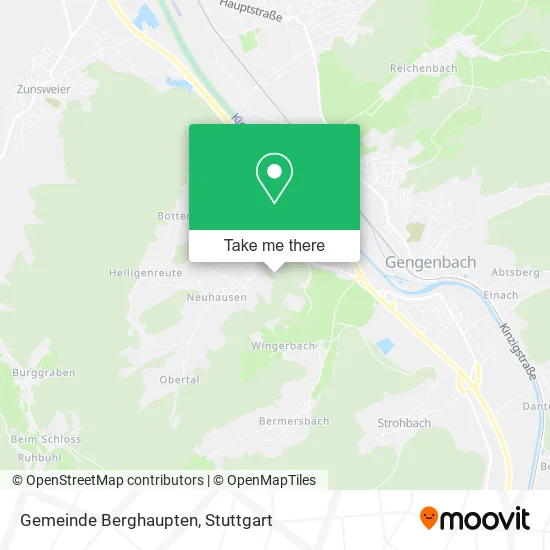Карта Gemeinde Berghaupten