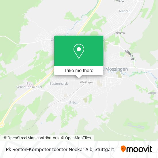 Карта Rk Renten-Kompetenzcenter Neckar Alb