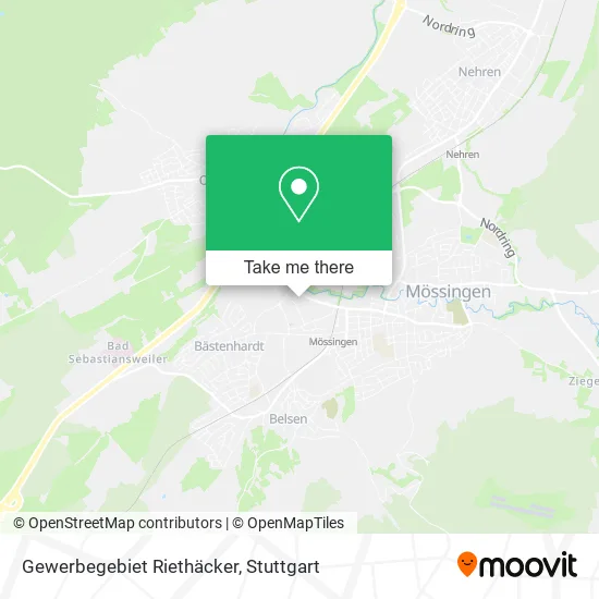 Карта Gewerbegebiet Riethäcker