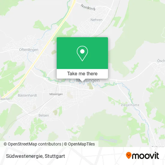 Карта Südwestenergie