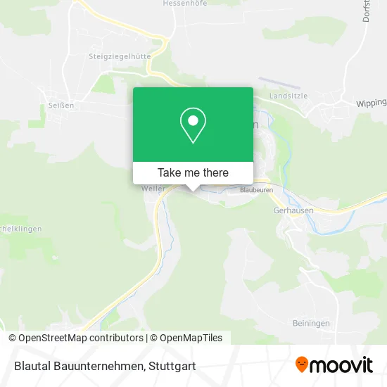 Карта Blautal Bauunternehmen
