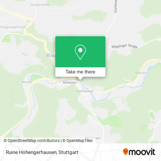 Карта Ruine Hohengerhausen