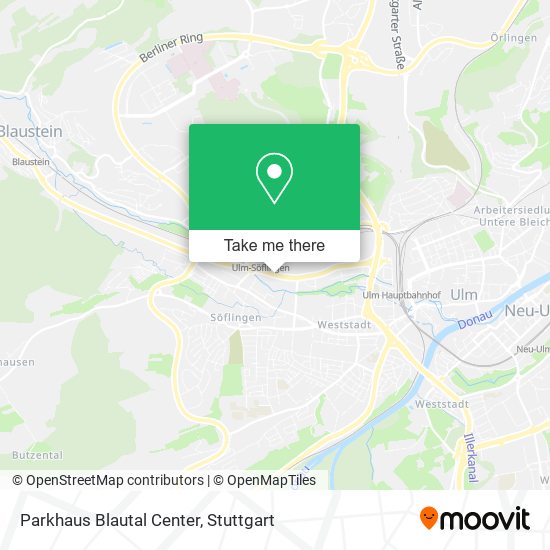 Parkhaus Blautal Center map