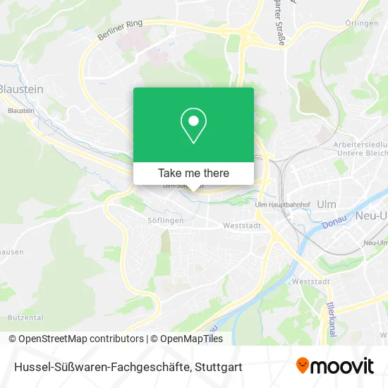Карта Hussel-Süßwaren-Fachgeschäfte