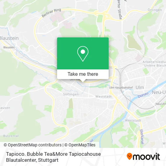 Карта Tapioco. Bubble Tea&More Tapiocahouse Blautalcenter