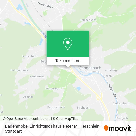 Карта Badenmöbel Einrichtungshaus Peter M. Herschlein