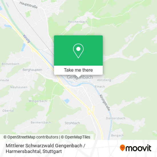 Карта Mittlerer Schwarzwald Gengenbach / Harmersbachtal