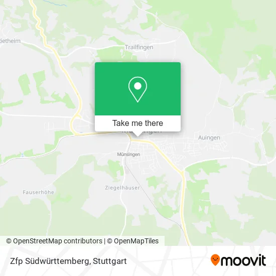 Карта Zfp Südwürttemberg