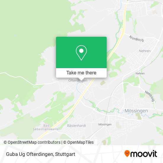 Guba Ug Ofterdingen map