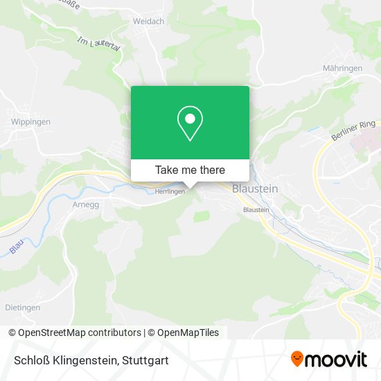 Schloß Klingenstein map