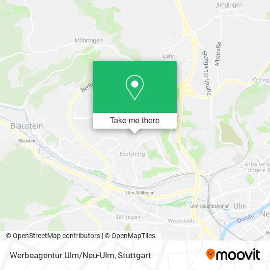 Карта Werbeagentur Ulm/Neu-Ulm
