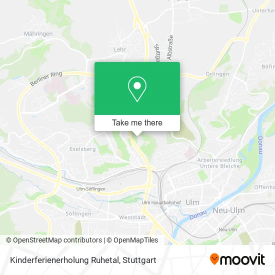 Карта Kinderferienerholung Ruhetal
