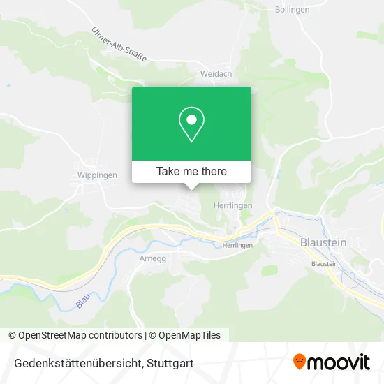 Карта Gedenkstättenübersicht