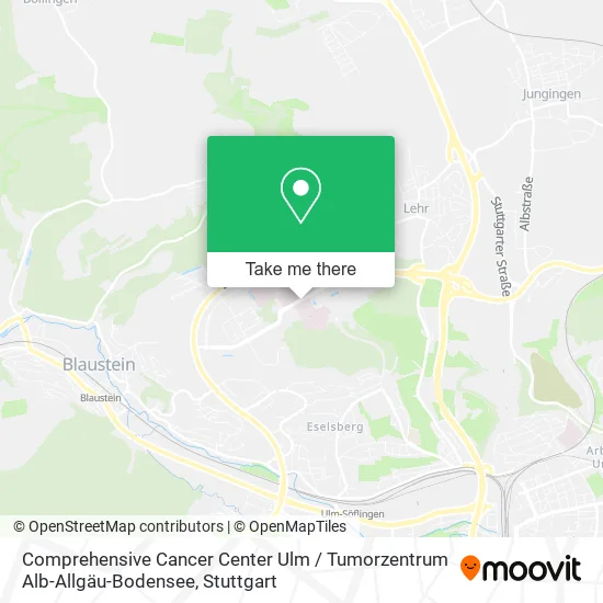 Comprehensive Cancer Center Ulm / Tumorzentrum Alb-Allgäu-Bodensee map
