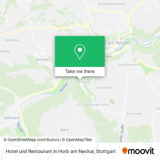 Hotel und Restaurant in Horb am Neckar map