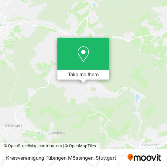 Kreisvereinigung Tübingen-Mössingen map