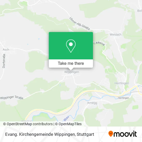 Карта Evang. Kirchengemeinde Wippingen