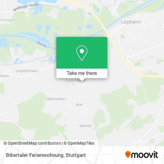 Карта Bibertaler Ferienwohnung