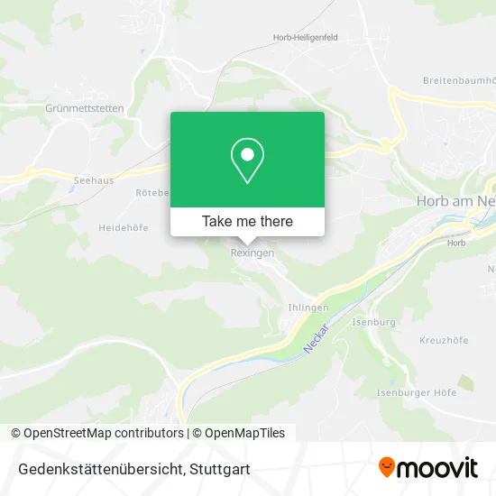 Карта Gedenkstättenübersicht