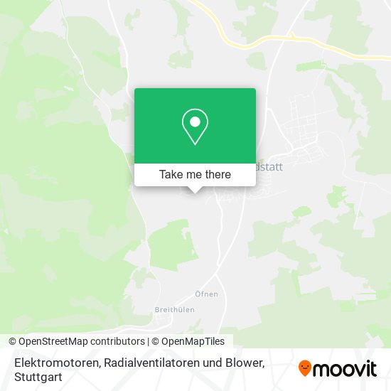 Elektromotoren, Radialventilatoren und Blower map