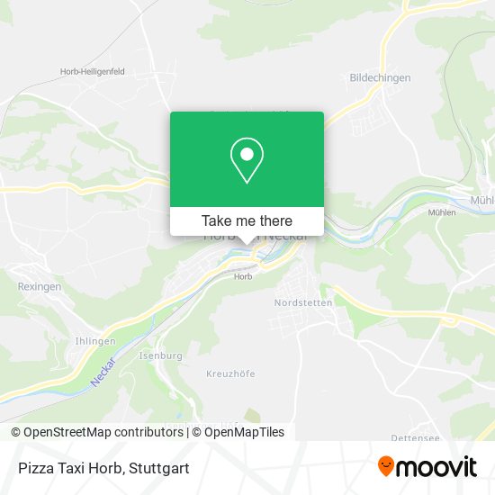 Pizza Taxi Horb map