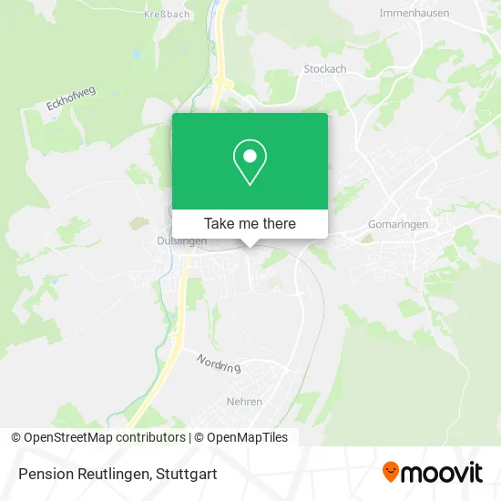 Карта Pension Reutlingen