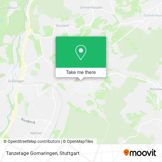 Карта Tanzetage Gomaringen