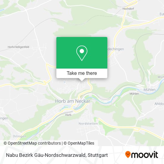 Nabu Bezirk Gäu-Nordschwarzwald map