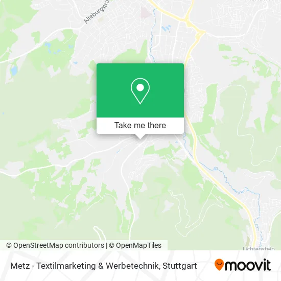 Карта Metz - Textilmarketing & Werbetechnik