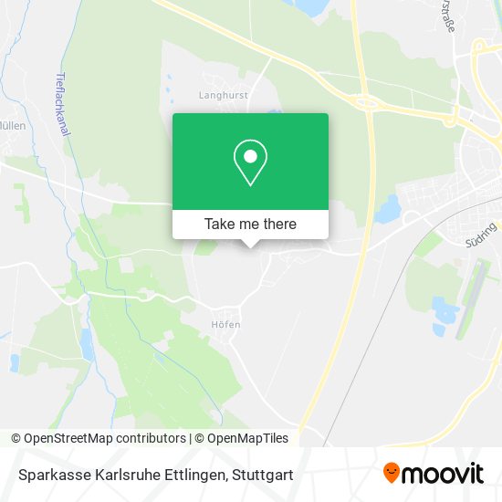 Sparkasse Karlsruhe Ettlingen map