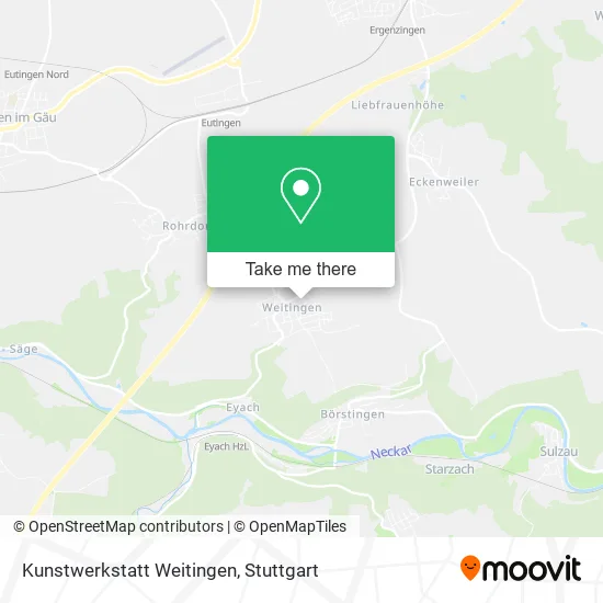 Карта Kunstwerkstatt Weitingen