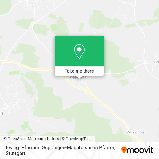 Карта Evang. Pfarramt Suppingen-Machtolsheim Pfarrer