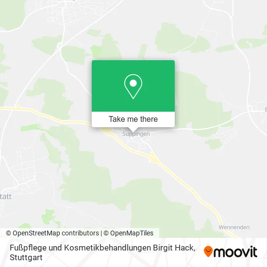 Карта Fußpflege und Kosmetikbehandlungen Birgit Hack