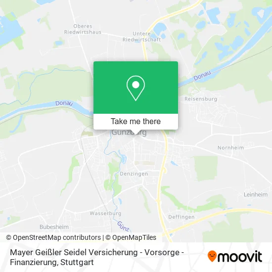 Карта Mayer Geißler Seidel Versicherung - Vorsorge - Finanzierung