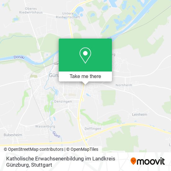 Katholische Erwachsenenbildung im Landkreis Günzburg map
