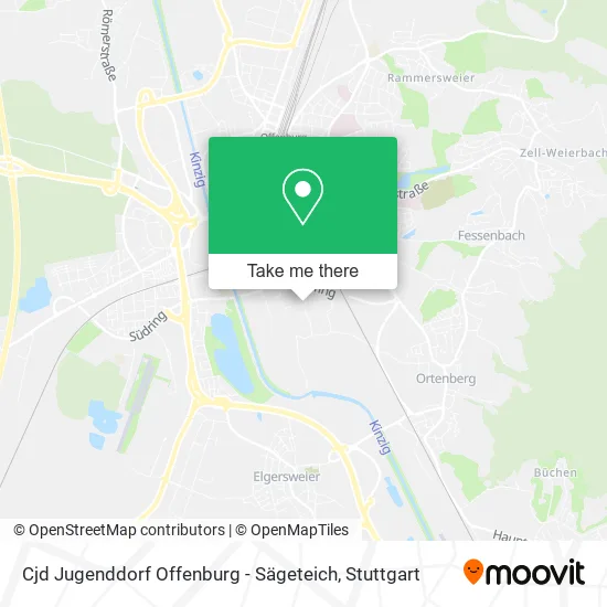 Карта Cjd Jugenddorf Offenburg - Sägeteich