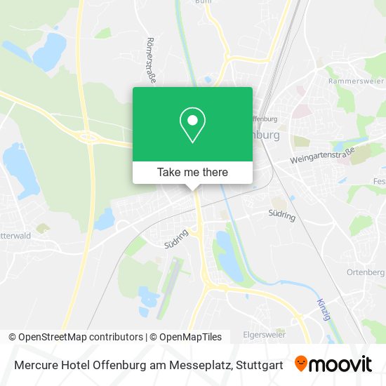 Карта Mercure Hotel Offenburg am Messeplatz