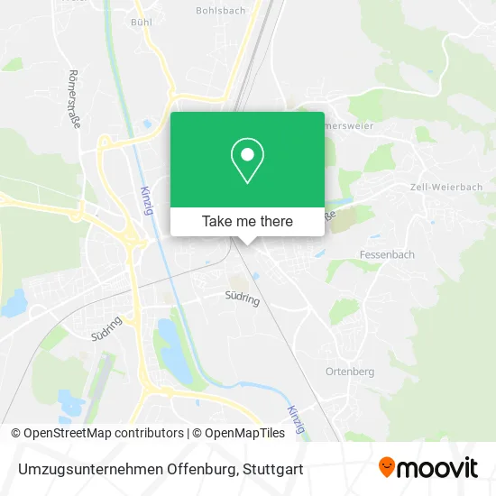 Карта Umzugsunternehmen Offenburg