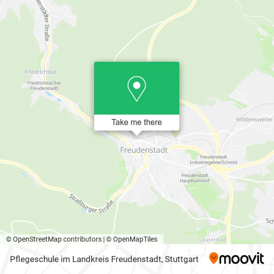 Карта Pflegeschule im Landkreis Freudenstadt