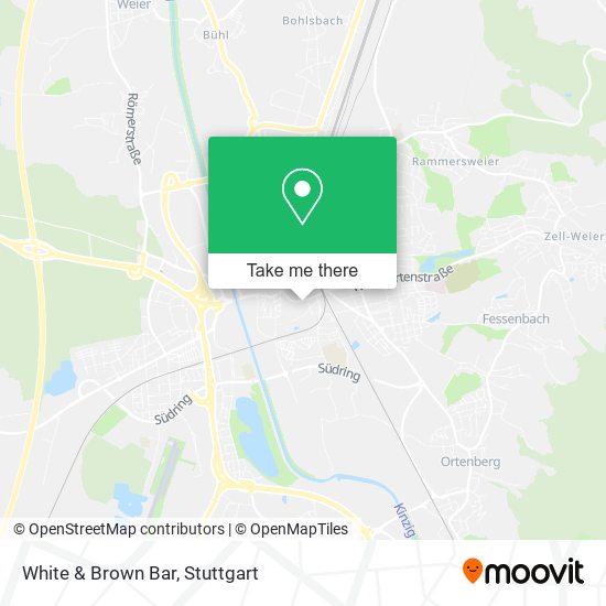 White & Brown Bar map