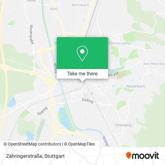 Карта Zähringerstraße
