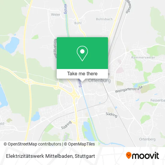 Карта Elektrizitätswerk Mittelbaden